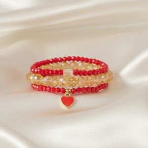 "Red Velvet" Bracelet Set